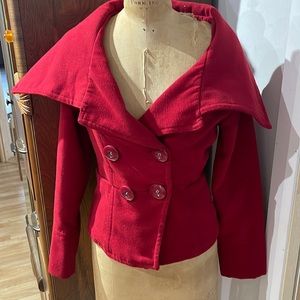 Red spring/ fall coat